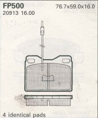 ΤΑΚΑΚΙΑ ΕΜ. CITROEN C15-VISA/PEUGEOT 104-304-305/RENAULT 14 (FEDERAL MOGUL) WVA 20913