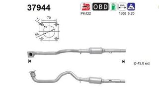 ΚΑΤΑΛΥΤΗΣ SEAT LEON/TOLEDO 1.4/1.6cc 1999-2006 KARALOIZOS exhaust