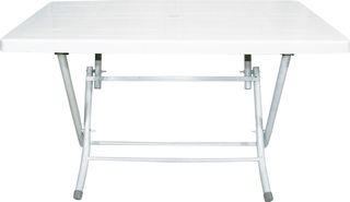 Πτυσσόμενο τραπέζι "CASUAL" πλαστικό σε χρώμα λευκό 140x80 Βάρος (kg): 15 Πλάτος στημένο: 80