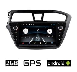 HYUNDAI i20 (2014-2019) Android οθόνη αυτοκίνητου 2GB με GPS WI-FI DSP (ηχοσύστημα αφής 7" ιντσών OEM Youtube Playstore MP3 USB Radio Bluetooth 4x60W Mirrorlink εργοστασιακού τύπου) HY41