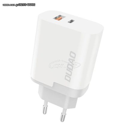 Φορτιστής τοίχου Dudao USB / USB Τύπος C Power Delivery Quick Charge 3.0 3A 22,5W  (A6xsEU λευκό)