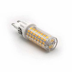 Λάμπα Led SMD κεραμική με ντουί G9 6W θερμό λευκό φως 3000k διάφανο κάλυμμα ντιμαριζόμενη