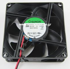 ΑΝΕΜΙΣΤΗΡΑΣ 12V DC 80x80x25mm 2-C 0.34A 4.1W 102m3/h 48dBA ΡΟΥΛΕΜΑΝ SUNON