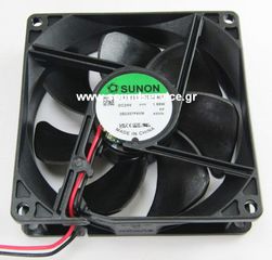 ΑΝΕΜΙΣΤΗΡΑΣ 24V DC 92x92x25mm 2-C 1.66W 0.07A 87m3/h 34dBA SUNON