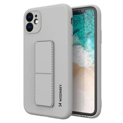 Wozinsky Kickstand Case silicone case with stand Samsung Galaxy A32 4G case gray