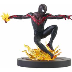 Marvel Gallery Comic Spiderman Ps5 Miles Morales Figure 23cm