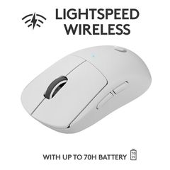 Logitech - PRO X SUPERLIGHT Wireless Gaming Mouse - WHITE / Computers-thumb-2