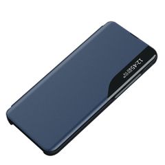 Eco Leather View Case Elegant Flip Cover with Stand Function Poco M4 Pro 5G Blue-thumb-1