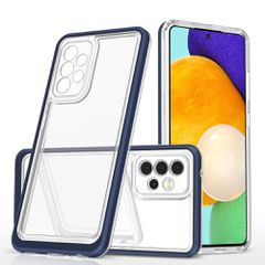 Clear 3in1 Case for Samsung Galaxy A73 Frame Cover Gel Blue