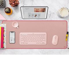 Logitech - Studio Series Desk Mat - Rose / Computers-thumb-1