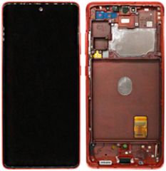 Samsung (GH82-24214E) OLED Touchscreen - Cloud Red, Galaxy S20 FE 5G; SM-G781B