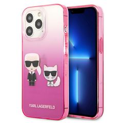 Karl Lagerfeld Gradient Ikonik Karl Case for iPhone 13 Pro / iPhone 13 - Pink