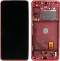 Samsung (GH82-24219E) OLED Touchscreen - Cloud Red, Galaxy S20 FE 4G; SM-G780F