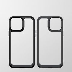 Outer Space Case Case for iPhone 12 Pro Max Hard Cover with Gel Frame Red-thumb-2