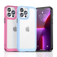 Outer Space Case Case for iPhone 12 Pro Max Hard Cover with Gel Frame Red-thumb-3