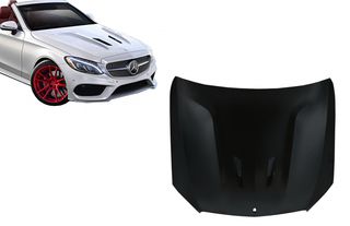 Front Hood Bonnet Suitable for Mercedes C-Class W205 S205 C205 A205 (2014-Up) GT Design 	 	