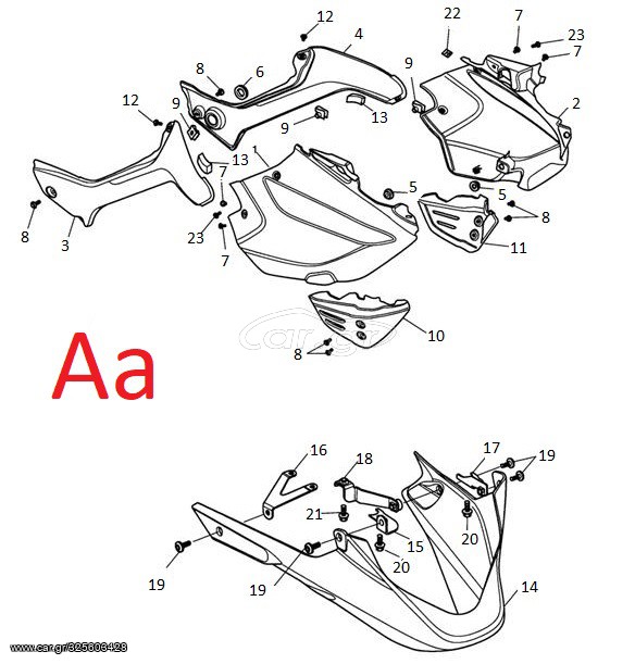 Triumph Tiger 1050 πλαινα φαιρινγκ