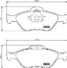 Σετ τακάκια, δισκόφρενα PAGID T1193