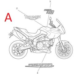 Triumph Tiger 1050 Αυτοκολλητα 