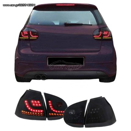 Πισινά Φανάρια Set Για Vw Golf V (5) 03-08 Led Dynamic Urban Style Μαύρα Winjet 