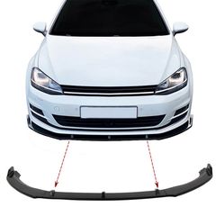 Μπροστινό Spoiler Για VW Golf VII (7) 12-20 Standard Έκδοση Glossy Black 3 Τεμάχια