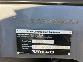 Εκσκαφέας Με Ερπύστριες Volvo 2015 ECR25D ΜΕΓΑΛΕΣ ΕΥΚΟΛΙΕΣ-thumb-49