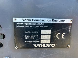 Εκσκαφέας Με Ερπύστριες Volvo 2015 ECR25D ΜΕΓΑΛΕΣ ΕΥΚΟΛΙΕΣ-thumb-50