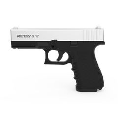 Retay G17 Chrome 9mm PA Πιστόλι αντίγραφο starter pistol-ισχυρού κρότου Σηματοδοσίας