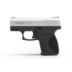 Retay P114 Chrome 9mm PA Πιστόλι αντίγραφο starter pistol-ισχυρού κρότου Σηματοδοσίας με ΔΩΡΟ 1 κουτί αβολίδωτα Σηματοδοσίας (50 τμχ) ΒΛΕΠΕ ΣΗΜΑΝΤΙΚΗ ΠΡΟΕΙΔΟΠΟΙΗΣΗ ΑΣΦΑΛΕΙΑΣ ΠΕΛΑΤΩΝ