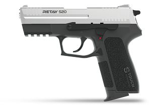 Retay S20 Chrome 9mm PA Πιστόλι αντίγραφο starter pistol-ισχυρού κρότου Σηματοδοσίας