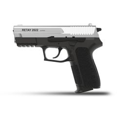 Retay S2022 Chrome 9mm PA Πιστόλι αντίγραφο starter pistol-ισχυρού κρότου Σηματοδοσίας με ΔΩΡΟ 1 κουτί αβολίδωτα Σηματοδοσίας (50 τμχ) ΒΛΕΠΕ ΣΗΜΑΝΤΙΚΗ ΠΡΟΕΙΔΟΠΟΙΗΣΗ ΑΣΦΑΛΕΙΑΣ ΠΕΛΑΤΩΝ