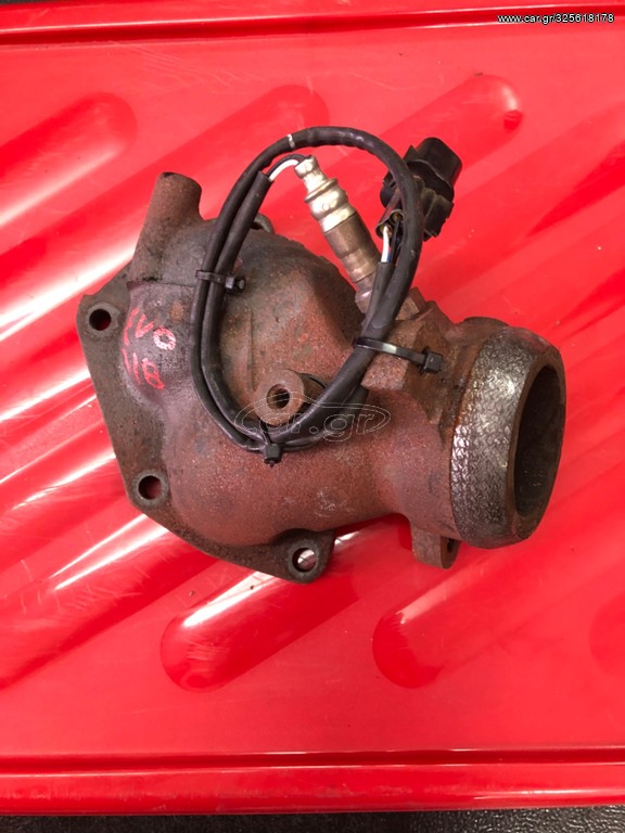 ΧΟΥΦΤΑ (DOWNPIPE) ΜΕ ΑΙΣΘΗΤΗΡΑ Λ ΓΙΑ MITSUBISHI EVO 4g63 7/8/9