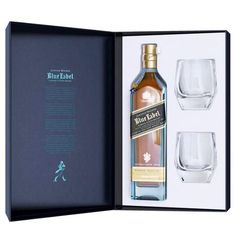 Johnnie Walker BLUE LABEL & 2 Glasses Limited Edition