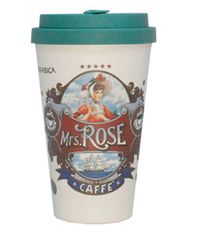 Mrs Rose Eco coffee cup ( μπαμπού ) –14oz/400ml, Πράσινο