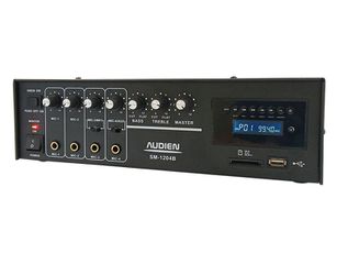 Audien SM-1204B Microphone Amplifier 100V 4 Input With USB/SD - AUDIEN