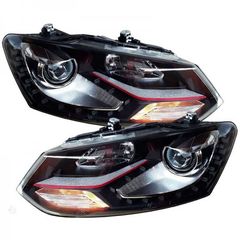 ΦΑΝΑΡΙΑ ΕΜΠΡΟΣ LED Headlights VW Polo 6R GTI Design-thumb-3