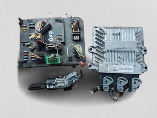 SET ΕΓΚΕΦΑΛΟΣ/ΙΜΟΜΠΙΛΑΙΖΕΡ/ ΑΣΦΑΛΕΙΟΘΗΚΗ BSI/ΚΛΕΙΔΑΡΙΑ  PEUGEOT 407 DIESEL 2.0 HDI   6956413080- 5WS40196ET - S120104700I  - 9655221080