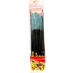ΑΚΤΙΝΕΣ 9G 155ΜΜ RACING BOY ΜΑΥΡΕΣ ΜΕ ΧΡΥΣΑ ΚΑΨΟΥΛΙΑ ΕΝΙΣΧΥΜΕΝΑ 3.6ΜΜ