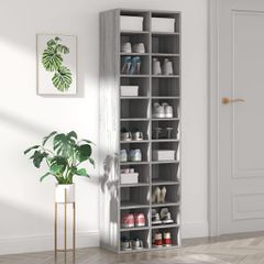 Παπουτσοθήκη Γκρι Sonoma 54 x 34 x 183 εκ. Επεξεργασμένο Ξύλο 815301