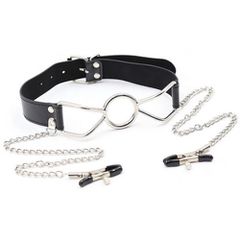 Medium metal O-Ring Ø 3.5 cm with nipple clamps