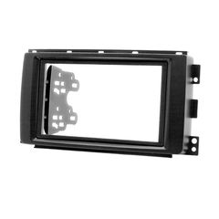 Πρόσοψη Smart 451 Fortwo (2007-2010) με βάση στήριξης (2-DIN πλαίσιο για ηχοσύστημα ή οθόνη αυτοκινήτου 2DIN φιλέτο μαύρη μαύρο χρώμα 2 DIN)