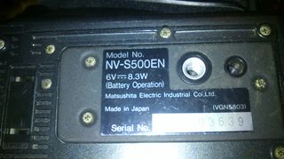 video camera panasonic nvs500 vhs-thumb-2
