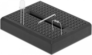 DeLock Mini Breadboard 170 επαφών, συμβατό με Arduino, μαύρο - (18317)