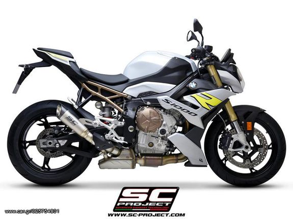 Sc Project Εξάτμιση Τελικό S1 Titanium/Carbon End  BMW S 1000 R 2021 - 2022 Με Προδιαγραφές Θορύβου Euro5