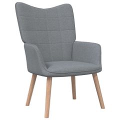 Πολυθρόνα Relax Ανοιχτό Γκρι Υφασμάτινη 327919