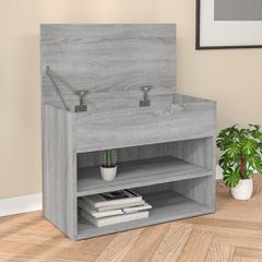 Παπουτσοθήκη Γκρι Sonoma 60x30x45 εκ. από Επεξεργασμένο Ξύλο 816051
