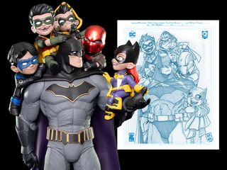 Q-Master Diorama: Batman Family by Quantum Mechanix QMX (39cm χωρίς τη βάση)