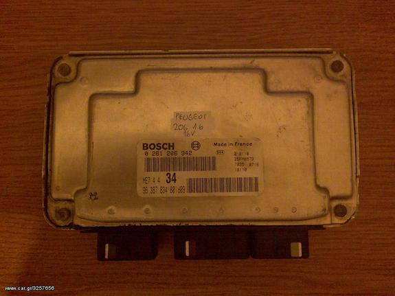 ΕΓΚΕΦΑΛΟΣ ΕΡΓΟΣΤΑΣΙΑΚΟΣ ΓΙΑ PEUGEOT 206 GTI 1600CC 16V TU5J4 00-07 BOSCH 0261206942 ME7.4.4