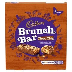 Μπάρες Δημητριακών Cadbury Brunch Bar Choc Chip 5 Bars 160g