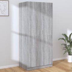 Ντουλάπα Γκρι Sonoma 80 x 52 x 180 εκ. από Επεξεργασμένο Ξύλο 815352